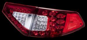 Half Red / Chrome TSGRIMP LED Tail Lights for Impreza WRX