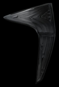 Light Smoke / Black colorway for REVO tail light for 50-series Prius, Type 2