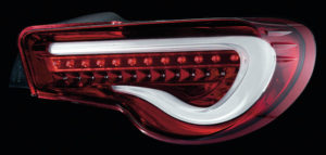 Clear/Red Chrome TRAD tail light for 86/FR-S/BRZ